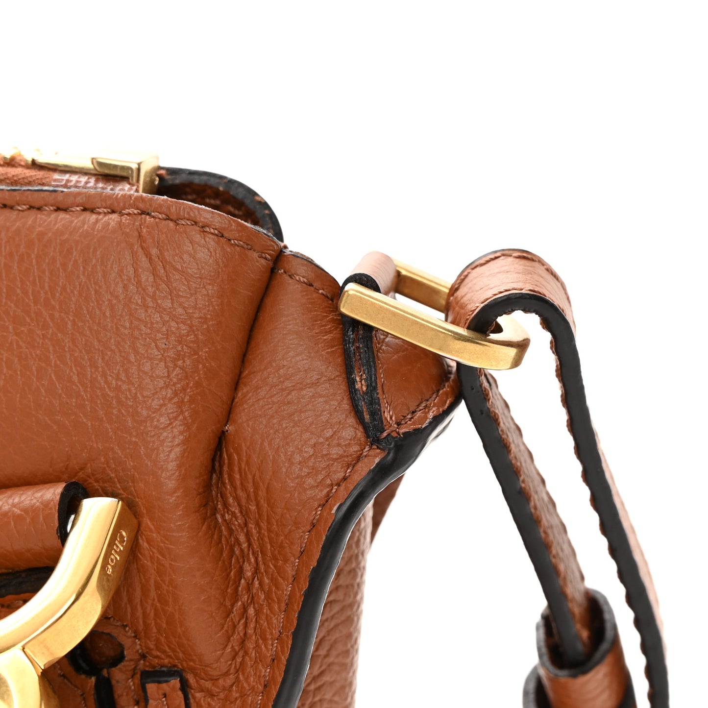 Calfskin Small Marcie Satchel Tan