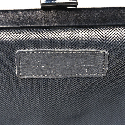 Chanel Lambskin Vertical Quilted Mademoiselle Clutch Black 6 of 9