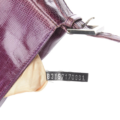 Fendi Lizard Baguette Purple 9 of 12