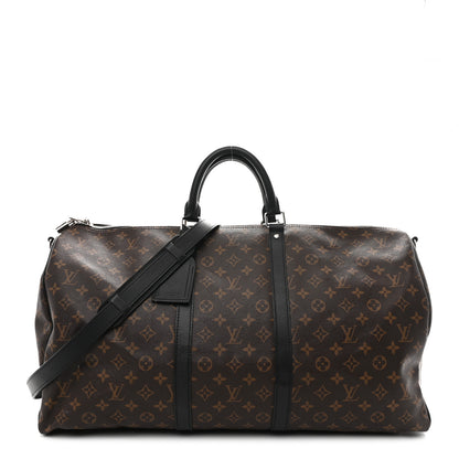 Louis Vuitton Monogram Macassar Keepall Bandouliere 55 1 of 8
