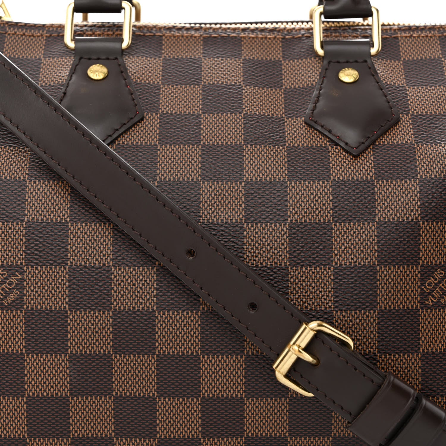 Louis Vuitton Damier Ebene Speedy Bandouliere 25 8 of 16