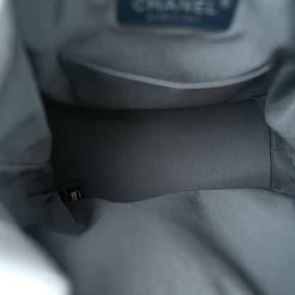 Chanel Aged Calfskin Quilted Small Gabrielle Backpack Light Blue 5 of 10