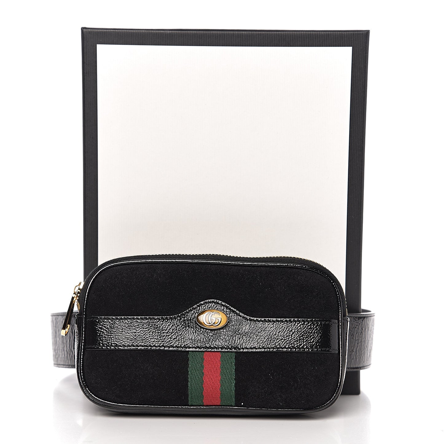 Suede Patent Ophidia Belted iPhone Case 75 30 Black