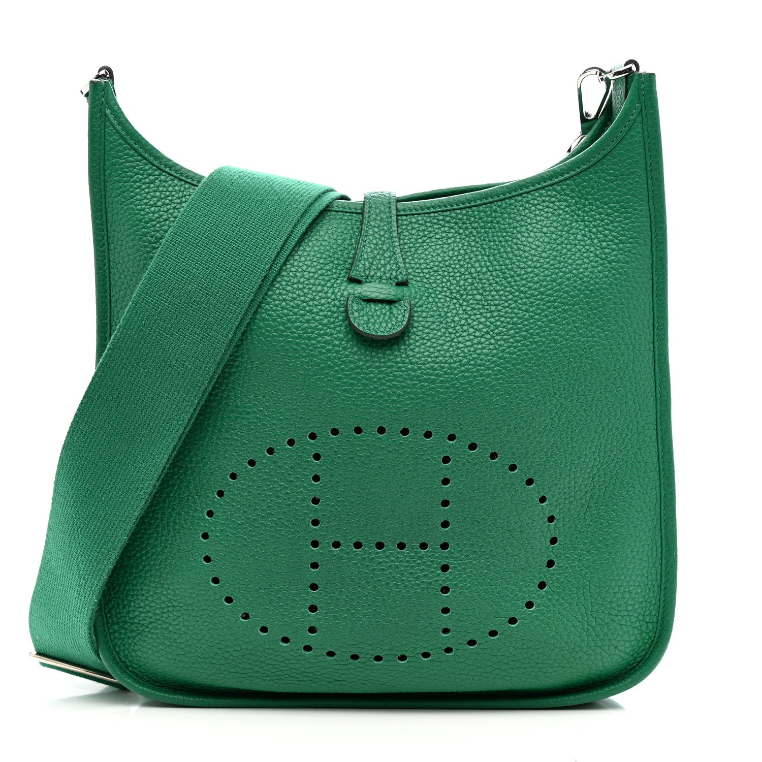 Hermes Taurillon Clemence Evelyne III PM Vert Vertigo 1 of 12
