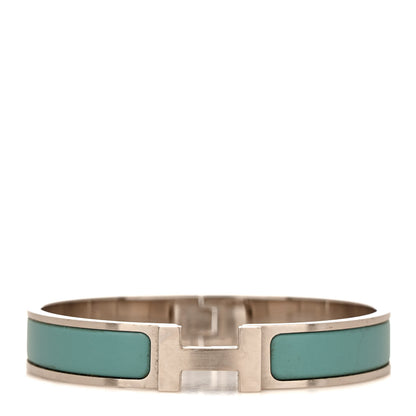 Hermes Matte Enamel Narrow Clic Clac HH Bracelet GM Lagon 1 of 4