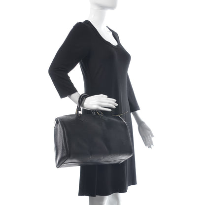 Louis Vuitton Epi Speedy 30 Black 2 of 13