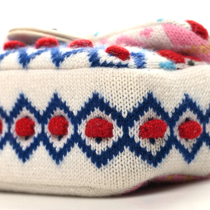 Chanel Cashmere Knit Extra Mini Single Flap White Multicolor 10 of 10