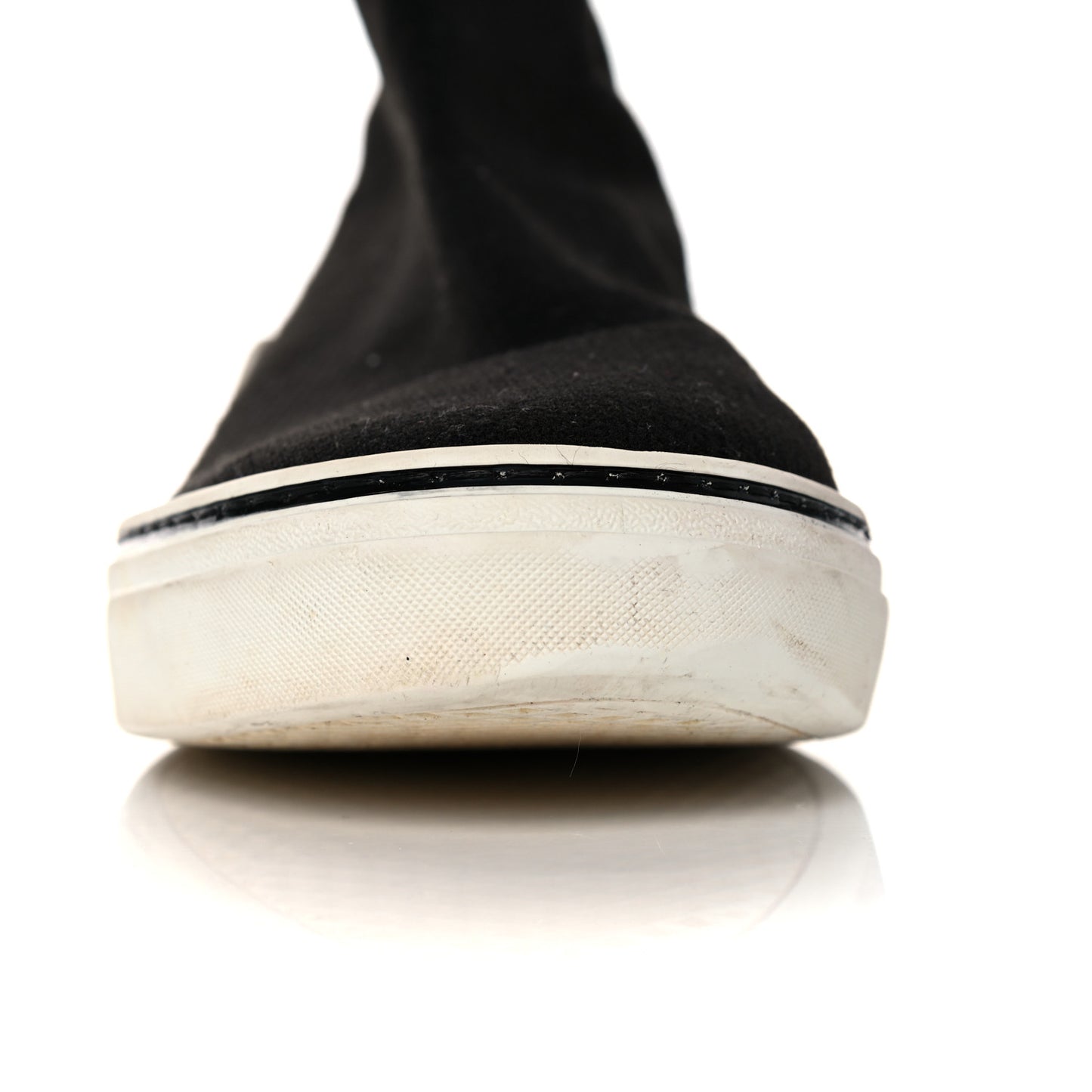 Technical Canvas Knit Womens George V Sock Sneakers 41 Black