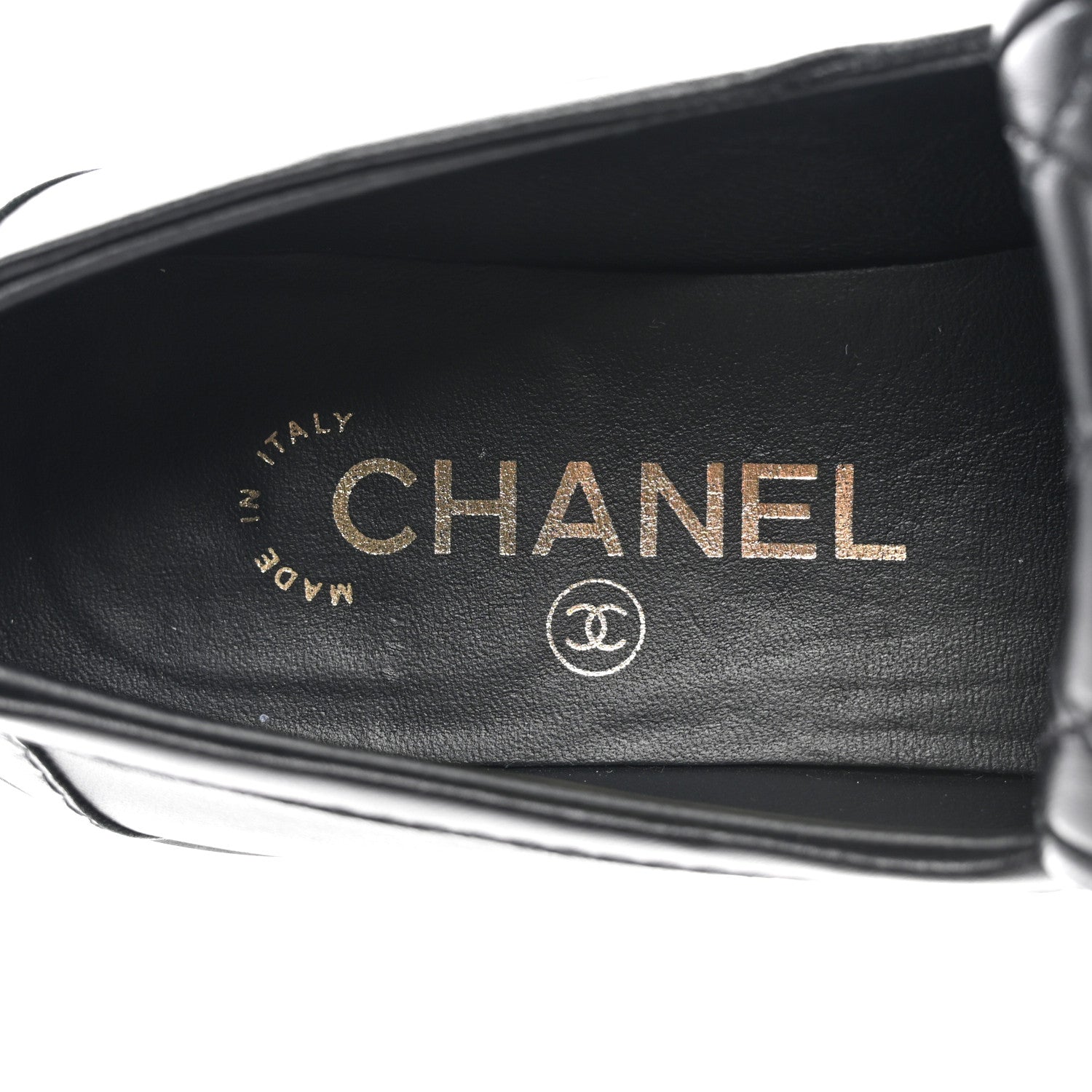Chanel Lambskin Quilted CC Turnlock Loafers 37 Black 6 of 12