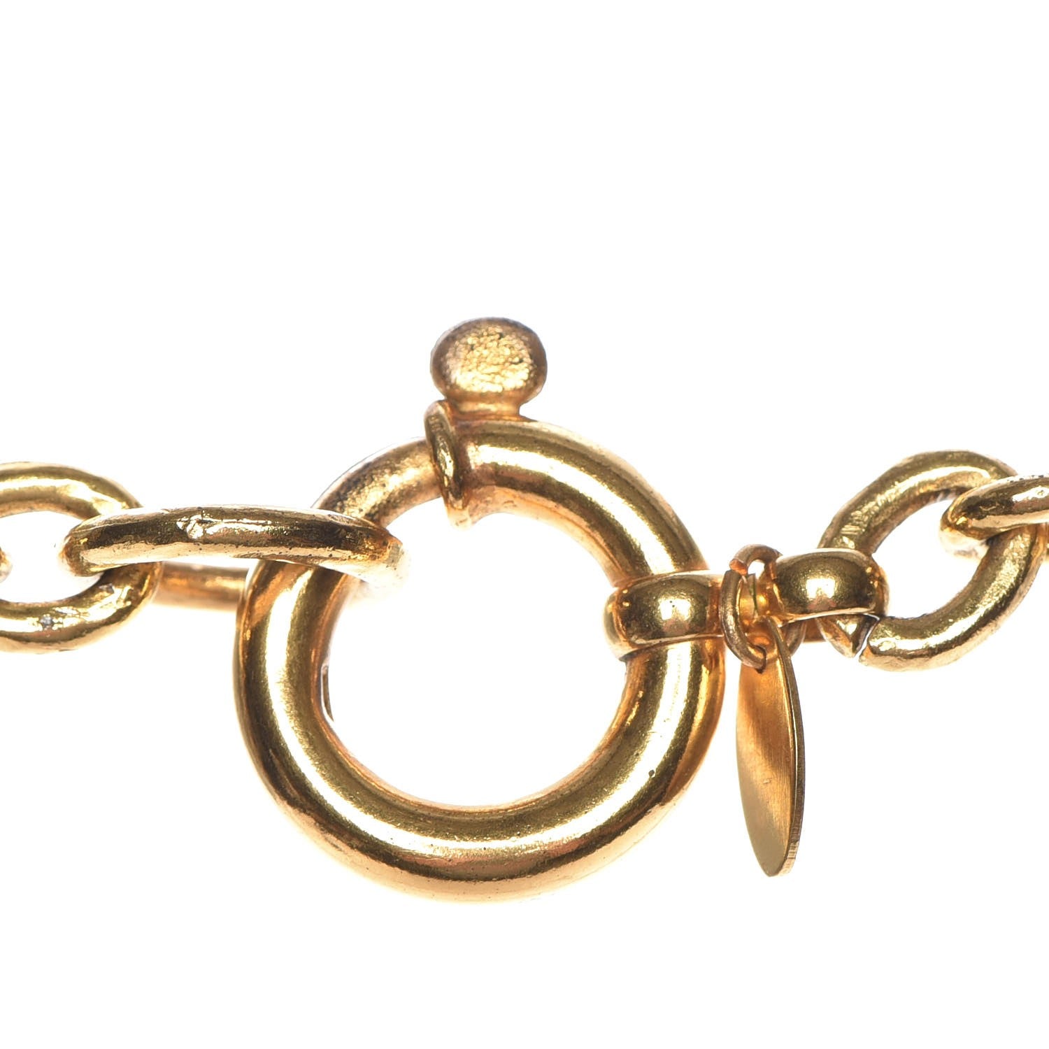 Chanel Chain CC Long Necklace Gold 4 of 5