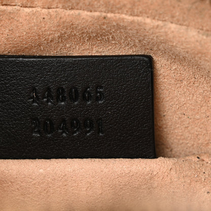 Gucci Calfskin Matelasse Mini GG Marmont Chain Shoulder Bag Black 7 of 18