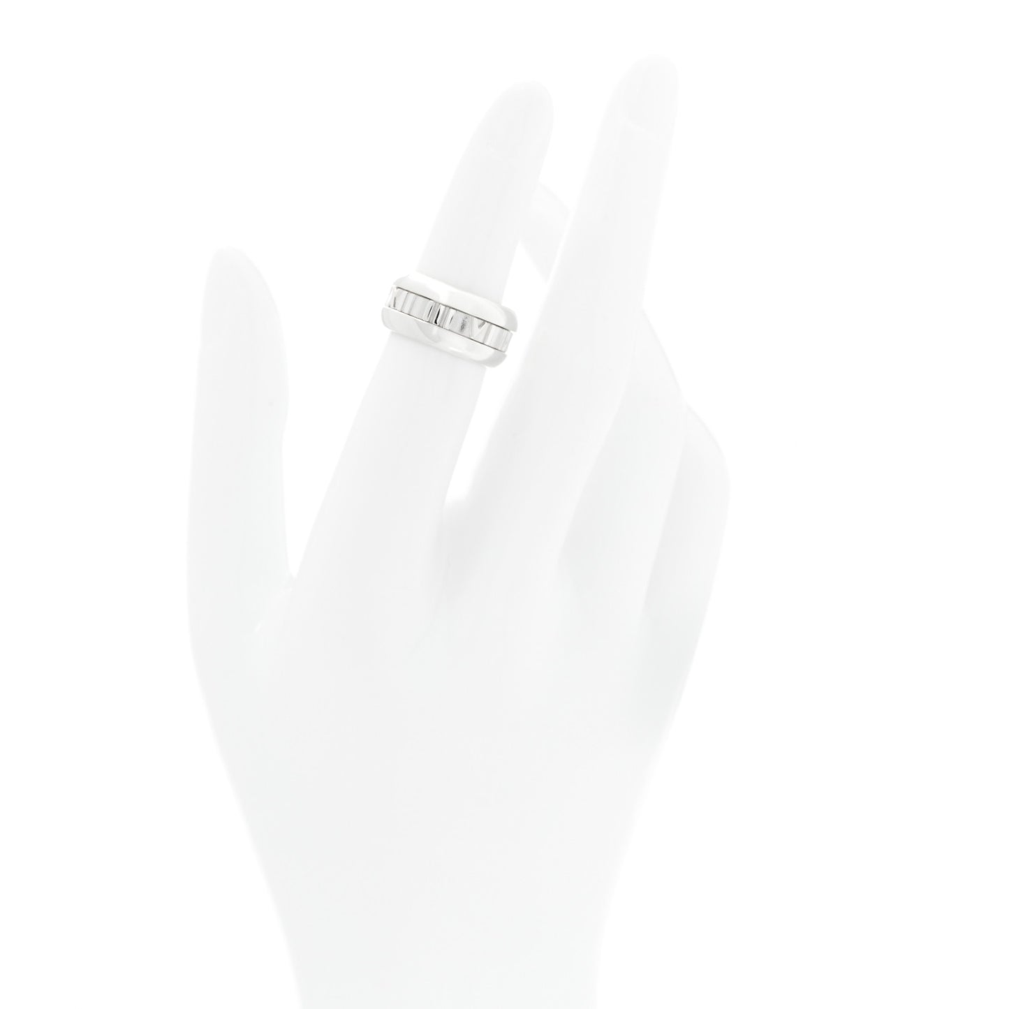 Sterling Silver Atlas Band Ring 49 5