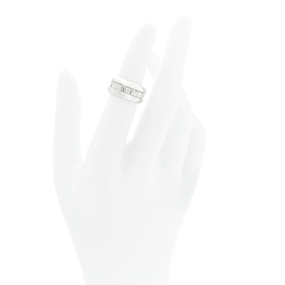 Tiffany Sterling Silver Atlas Band Ring 49 5 2 of 6