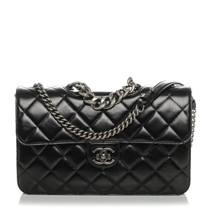 Chanel Calfskin Quilted Large Perfect Edge Flap Black 1 of 8