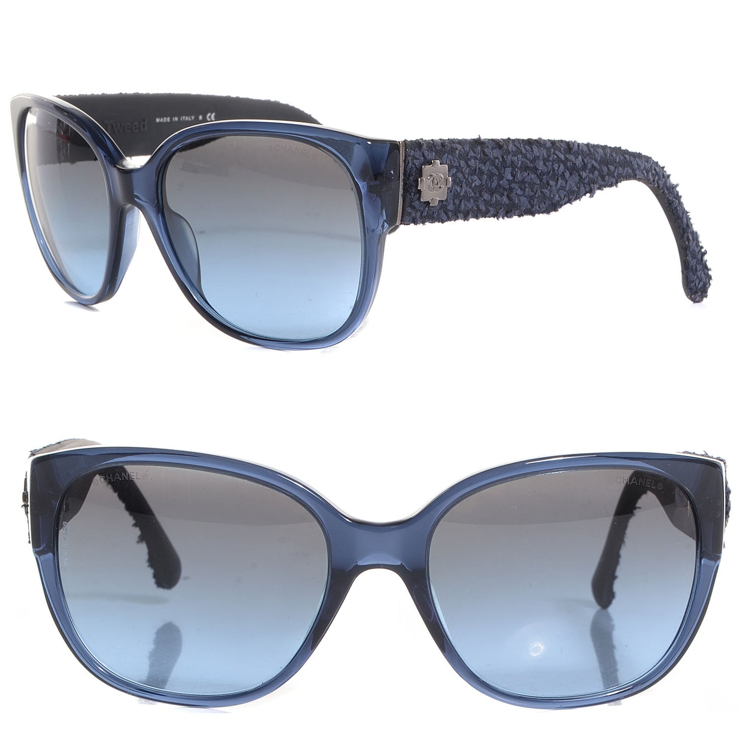 Tweed Boy CC Sunglasses 5237 Blue Black