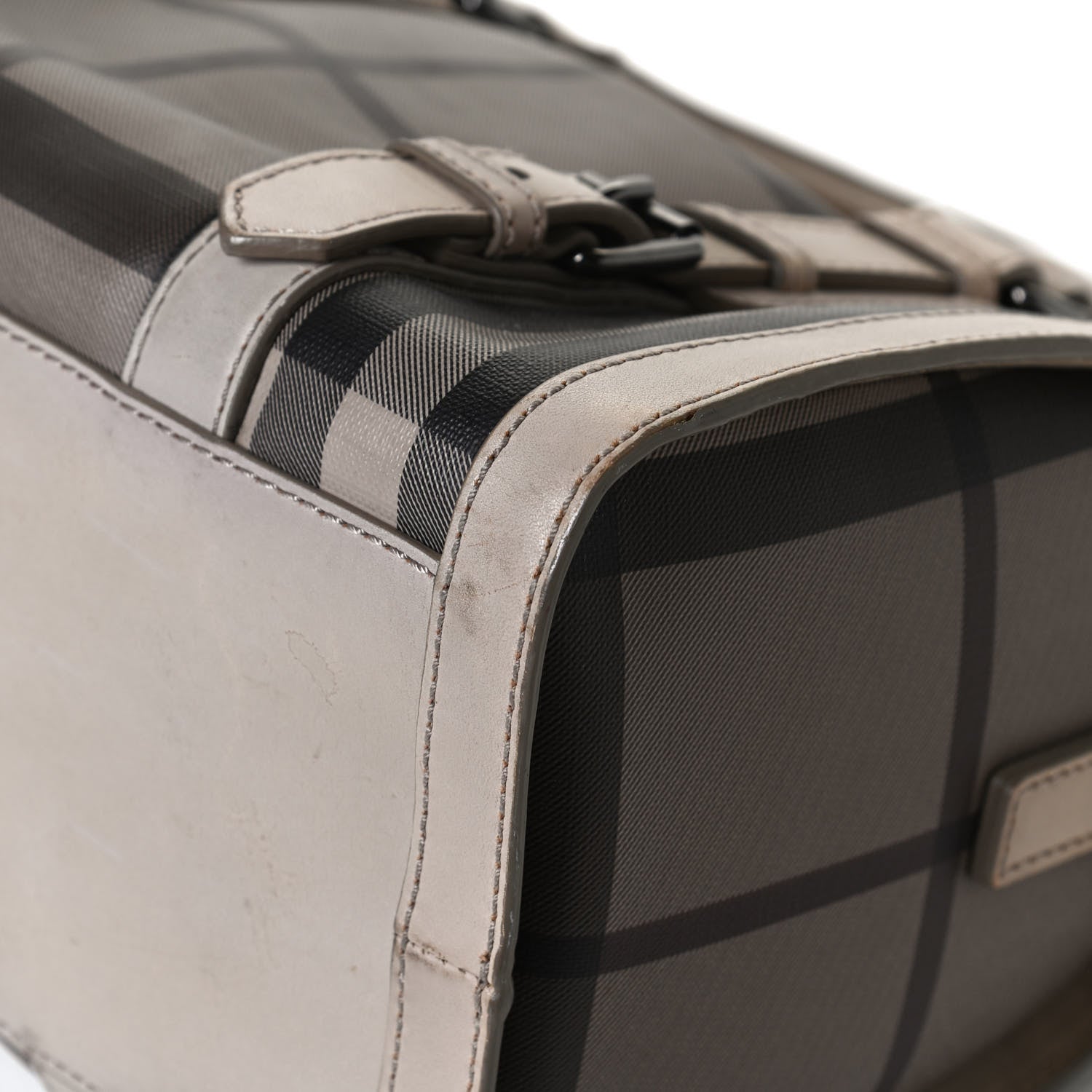 Burberry Smoked Check Small Chester Bowling Bag Trench 11 of 13