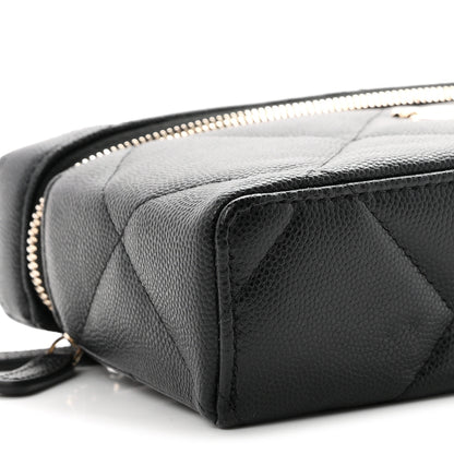 Chanel Caviar Quilted Top Handle Slim Vanity With Chain Black 8 of 10