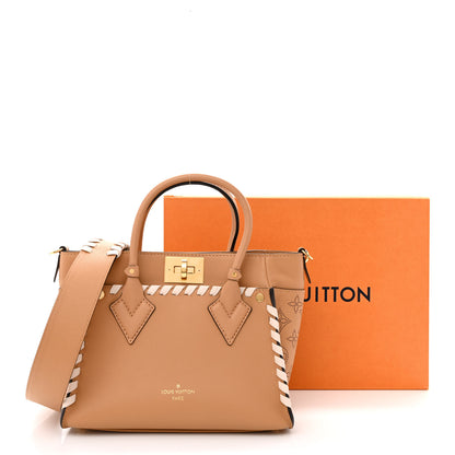 Louis Vuitton Calfskin Mahina Braided On My Side PM Arizona Brown 10 of 10