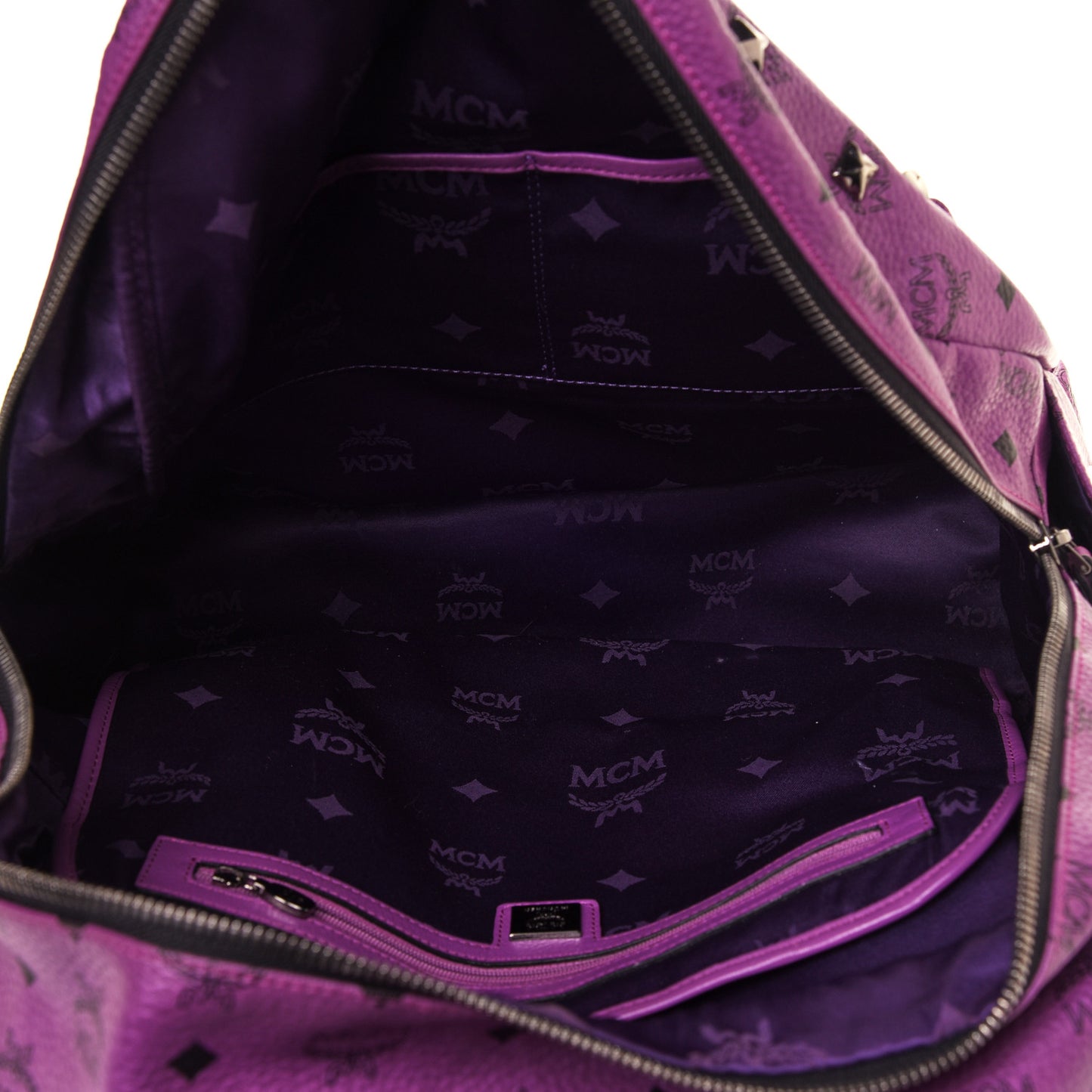 Visetos Studded Medium Stark Backpack Purple