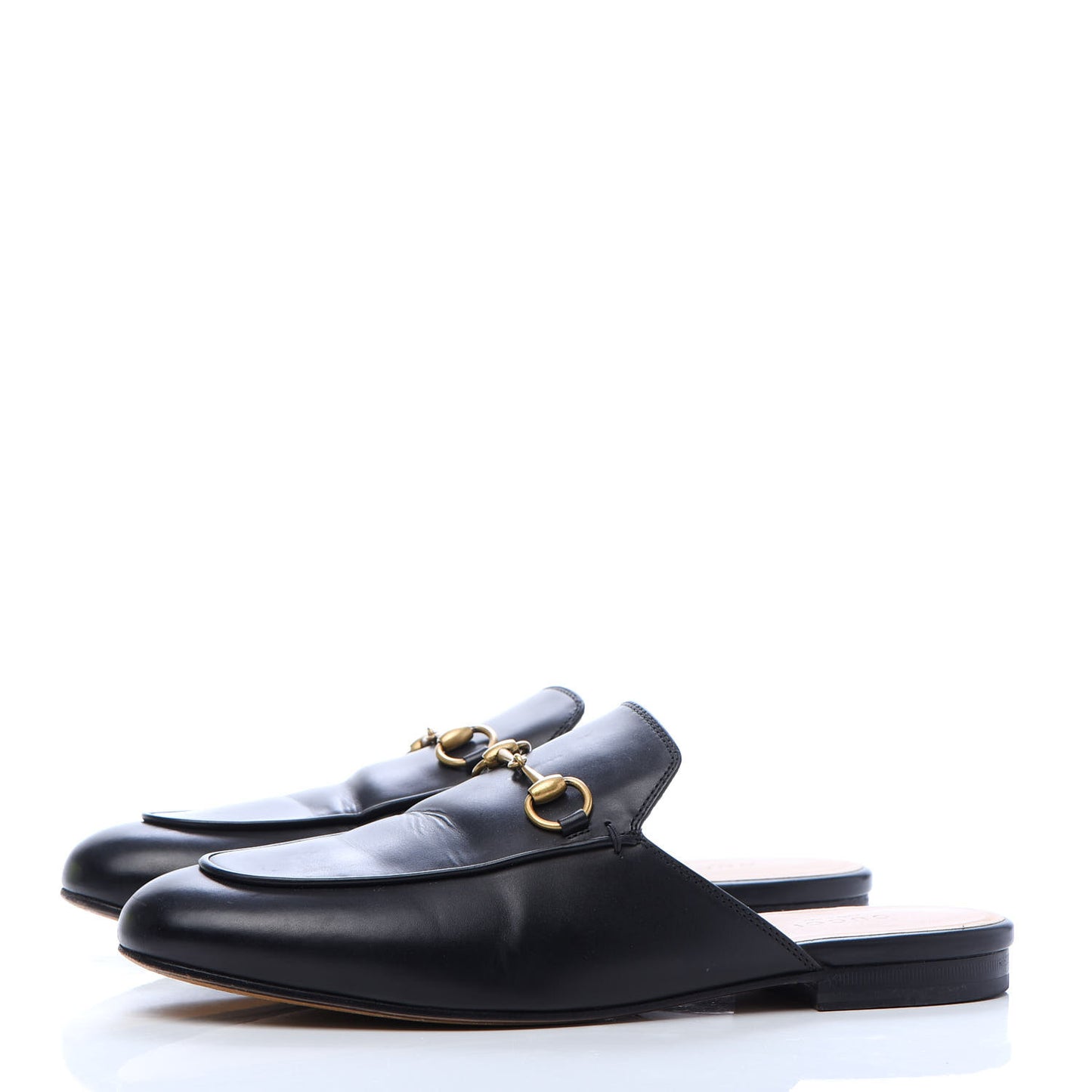 Calfskin Womens Princetown Slippers 39 Black