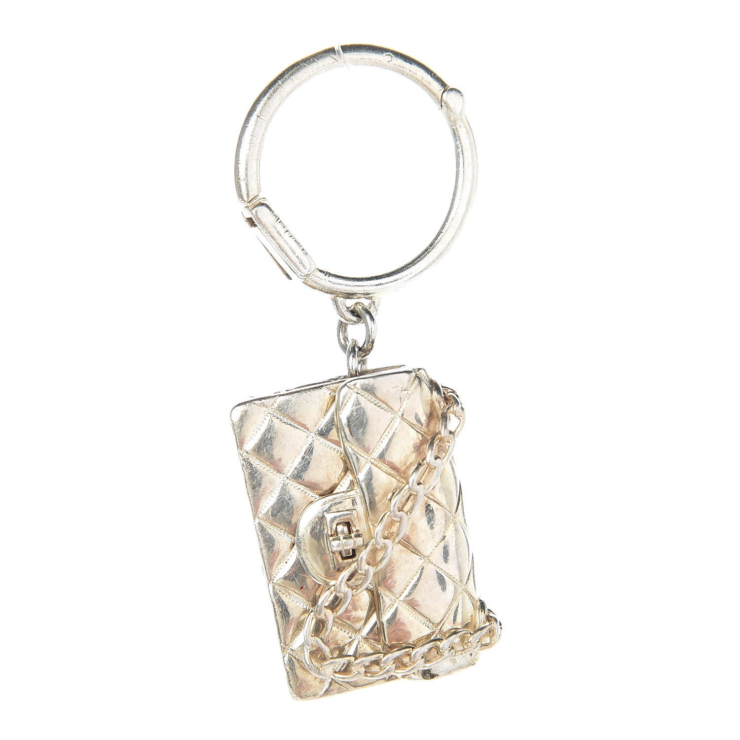 Chanel Quilted Flap Keychain 1 of 3