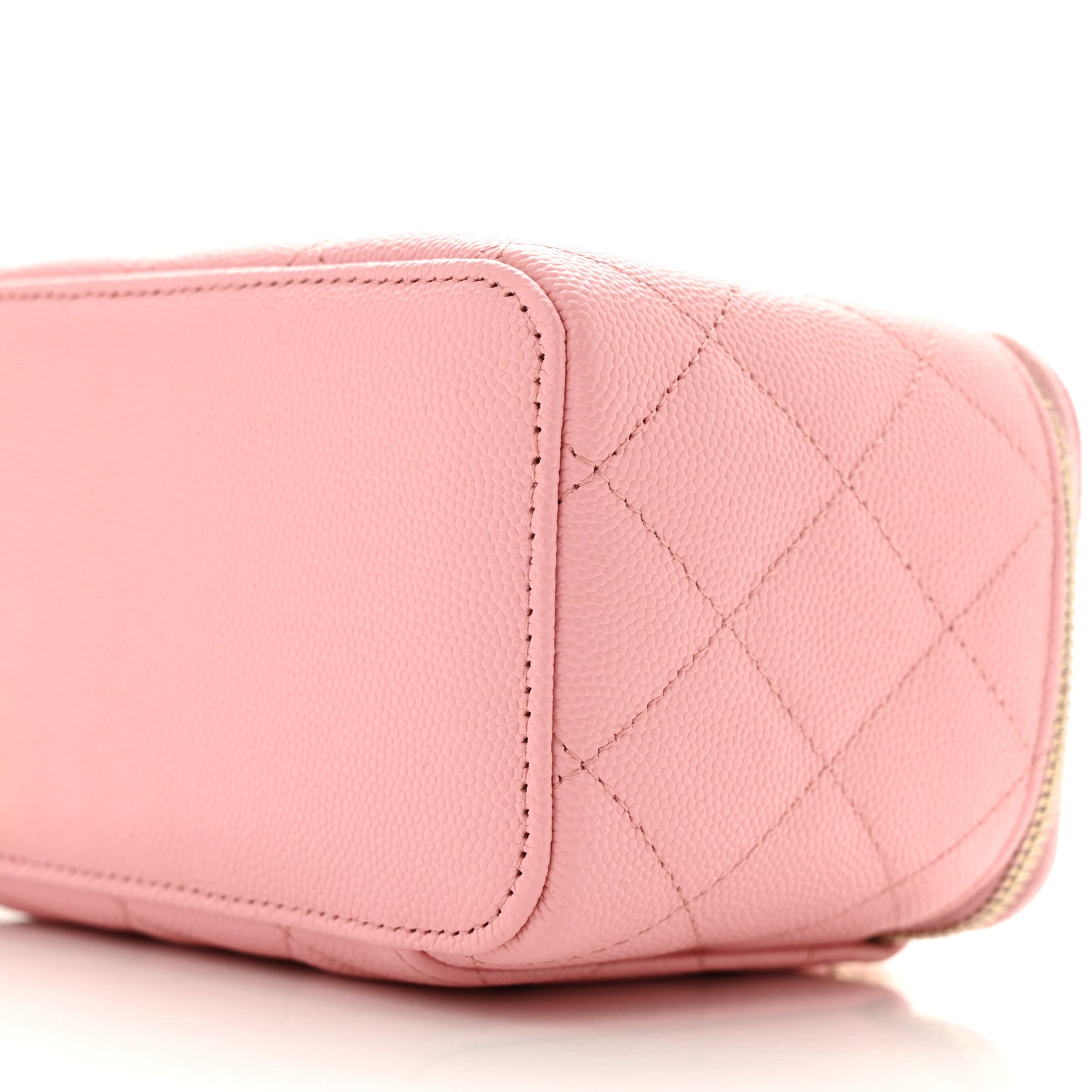Chanel Caviar Quilted Small Vanity Case With Chain Pink 10 of 13