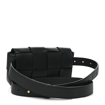 Bottega Veneta Nappa Maxi Intreccio The Belt Cassette Bag Black 3 of 12