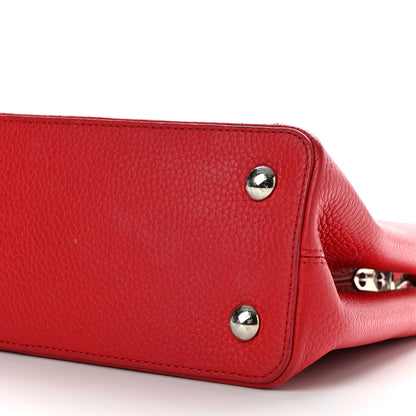 Louis Vuitton Taurillon Capucines PM Rubis 9 of 15