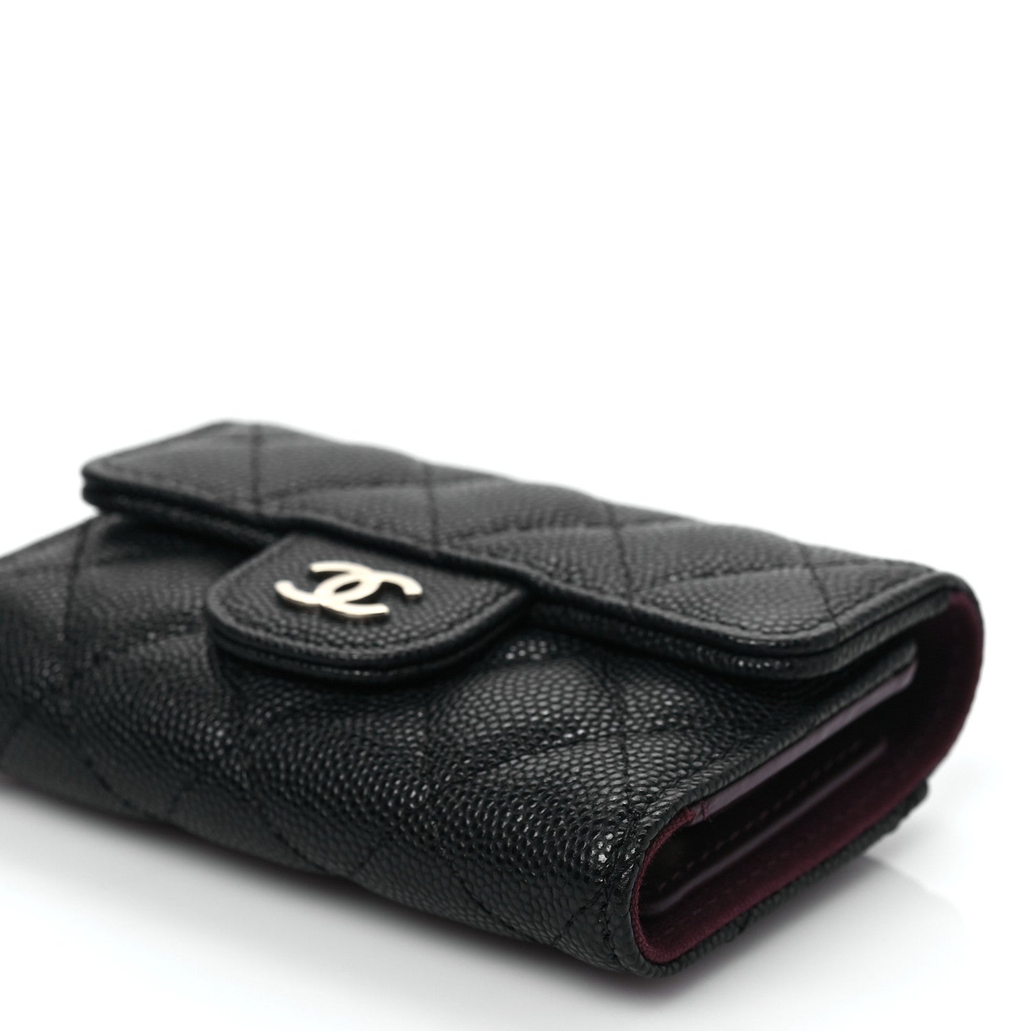 Chanel Caviar Quilted Classic 4 Key Holder Wallet Black 8 of 8