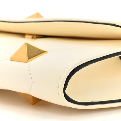 Valentino Garavani Nappa Roman Stud Wallet on Chain Ivory 9 of 10