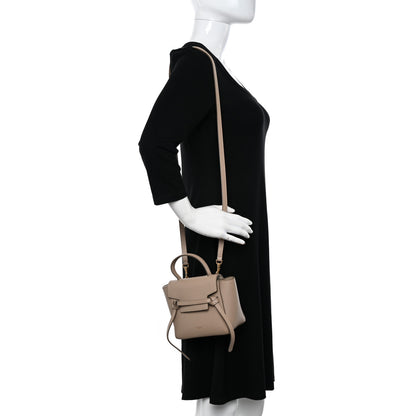 Celine Grained Calfskin Pico Belt Bag Light Taupe 2 of 9