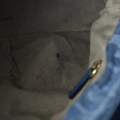 Fendi Denim Zucca Mia Shoulder Flap Blue 12 of 17