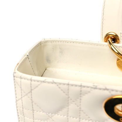 Christian Dior Lambskin Cannage Large Lady Dior White 15 of 15