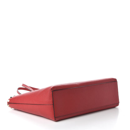 Valentino Garavani Grained Calfskin Small Rockstud Shoulder Tote Rouge Pur 4 of 9