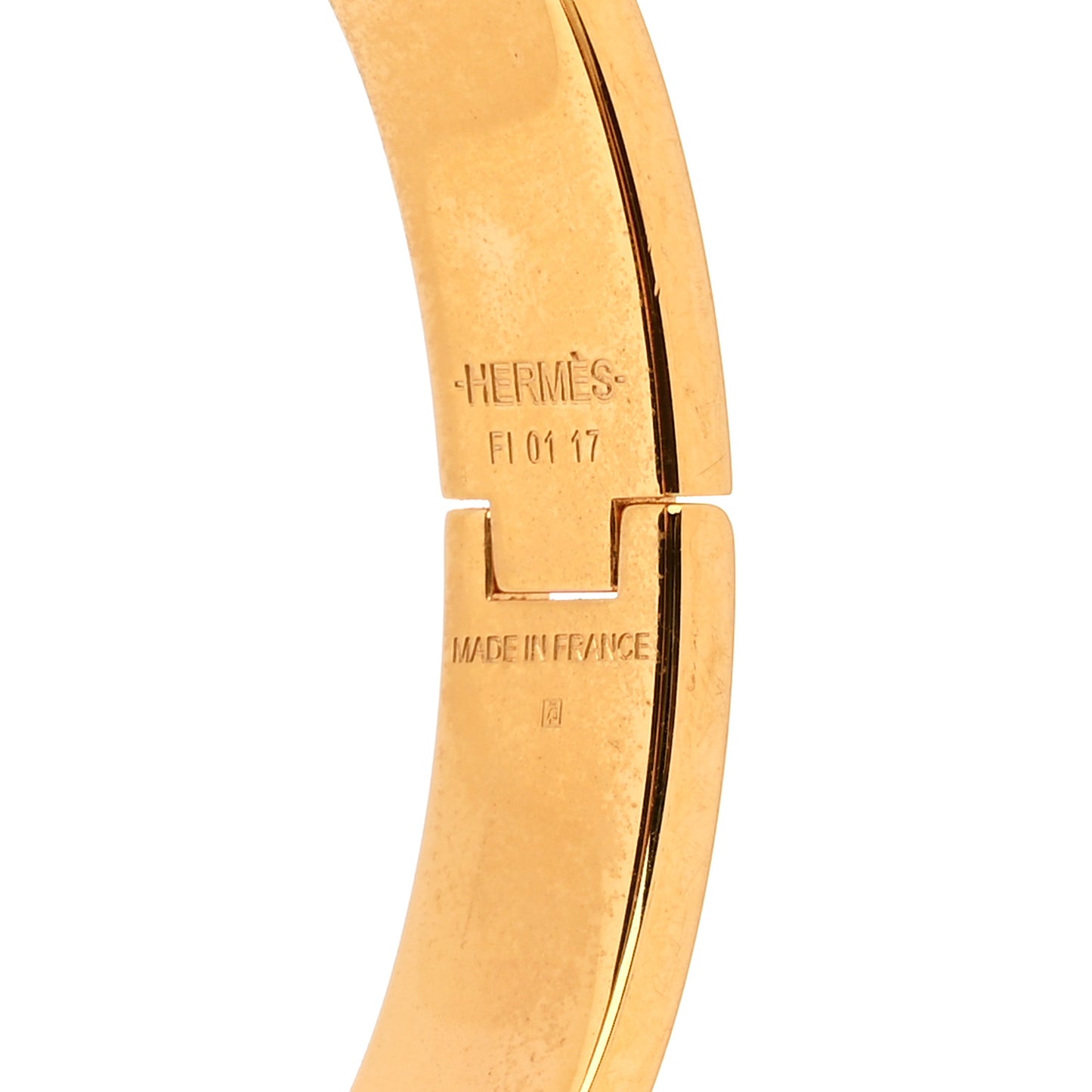 Enamel Narrow Clic Clac H Bracelet PM Orange