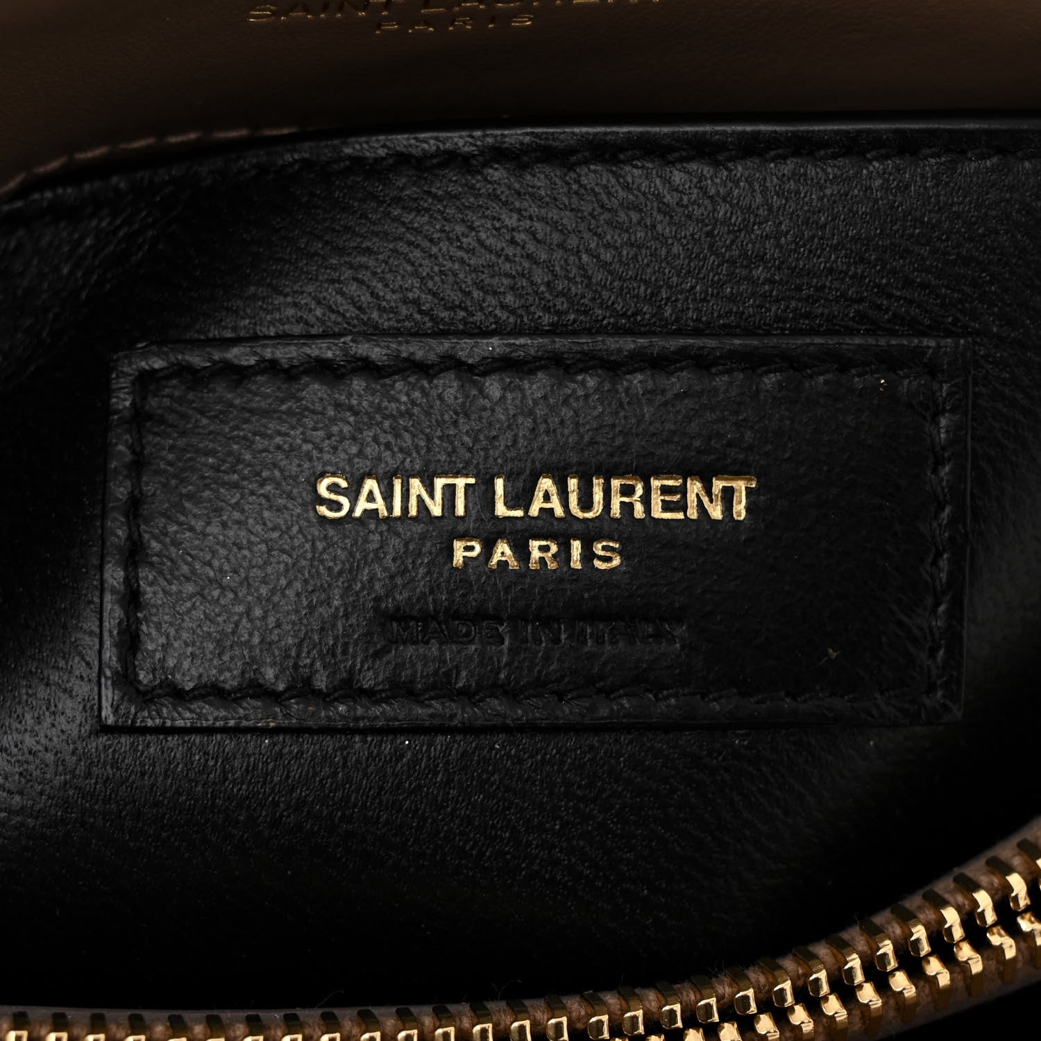 Saint Laurent Calfskin Y Quilted Monogram Small Loulou Chain Satchel Dark Beige 6 of 11