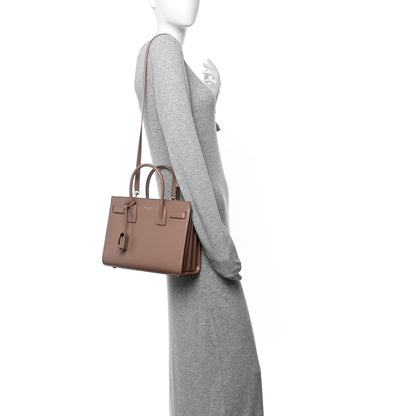 Saint Laurent Calfskin Baby Sac De Jour Dark Old Rose 2 of 12