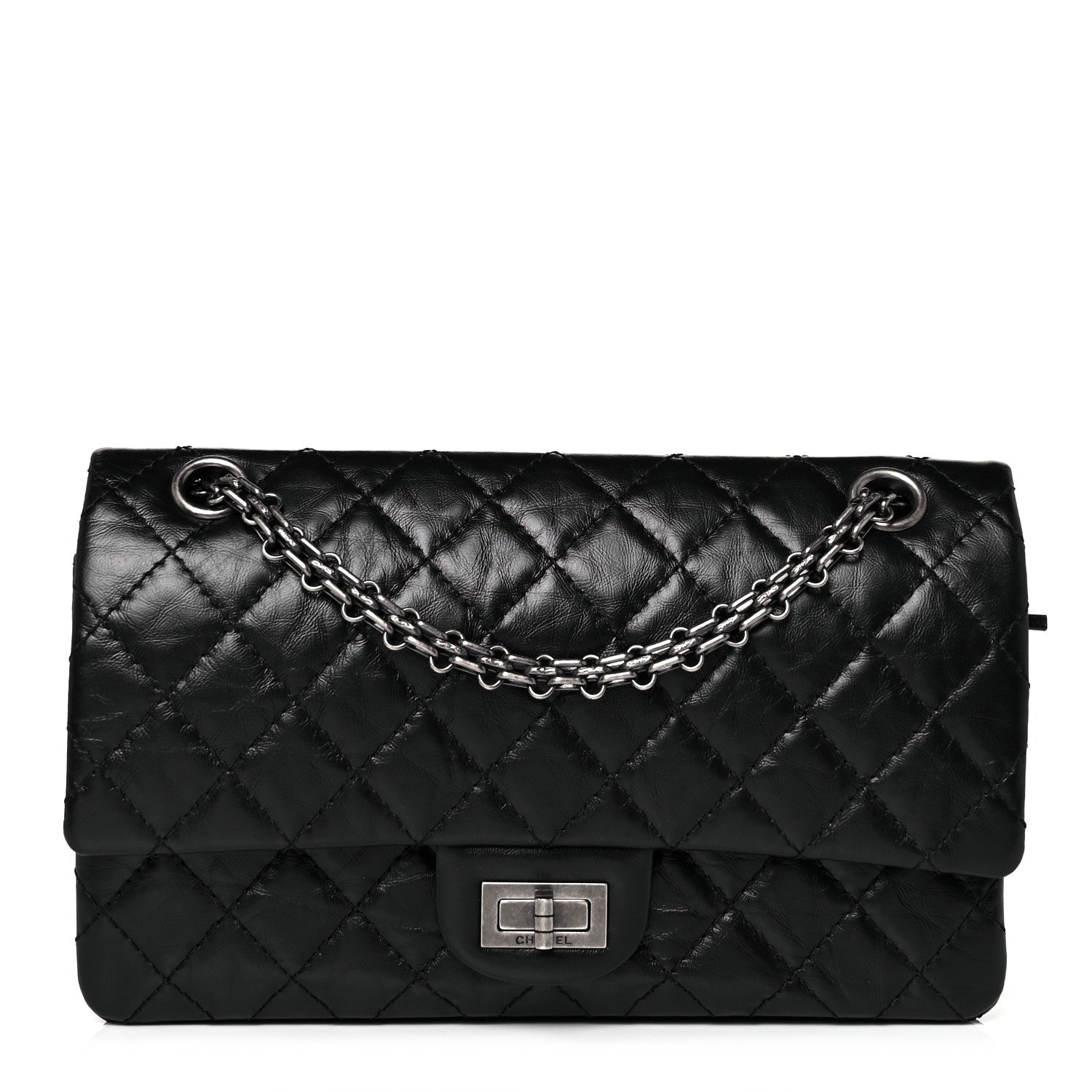 Chanel Aged Calfskin Quilted 2.55 Reissue 225 Flap Black 1 of 10