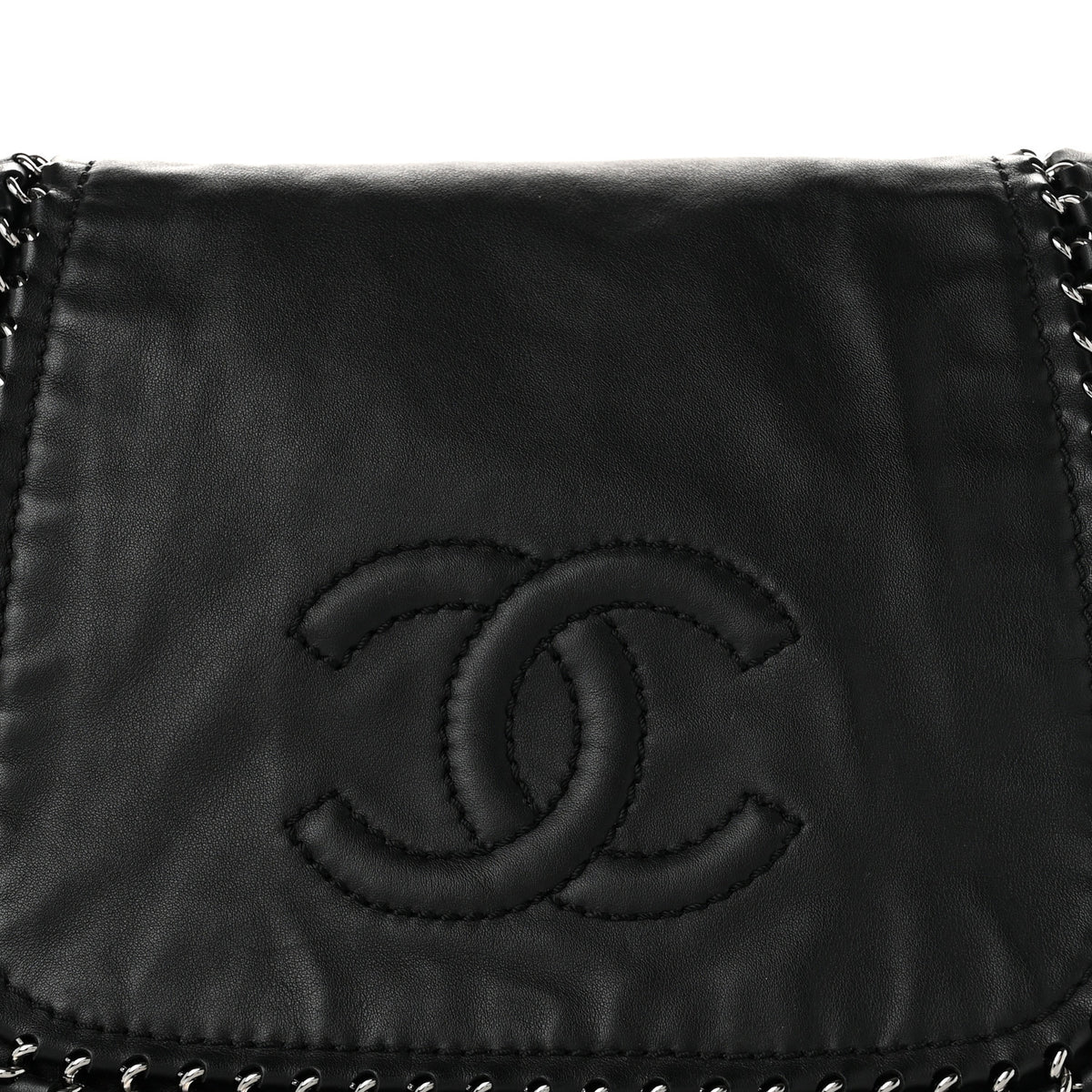 Lambskin Luxe Ligne Flap Black