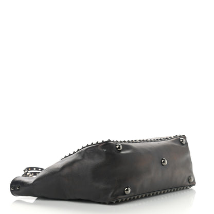 Valentino Garavani Vitello Medium Rockstud Tote Black 4 of 12