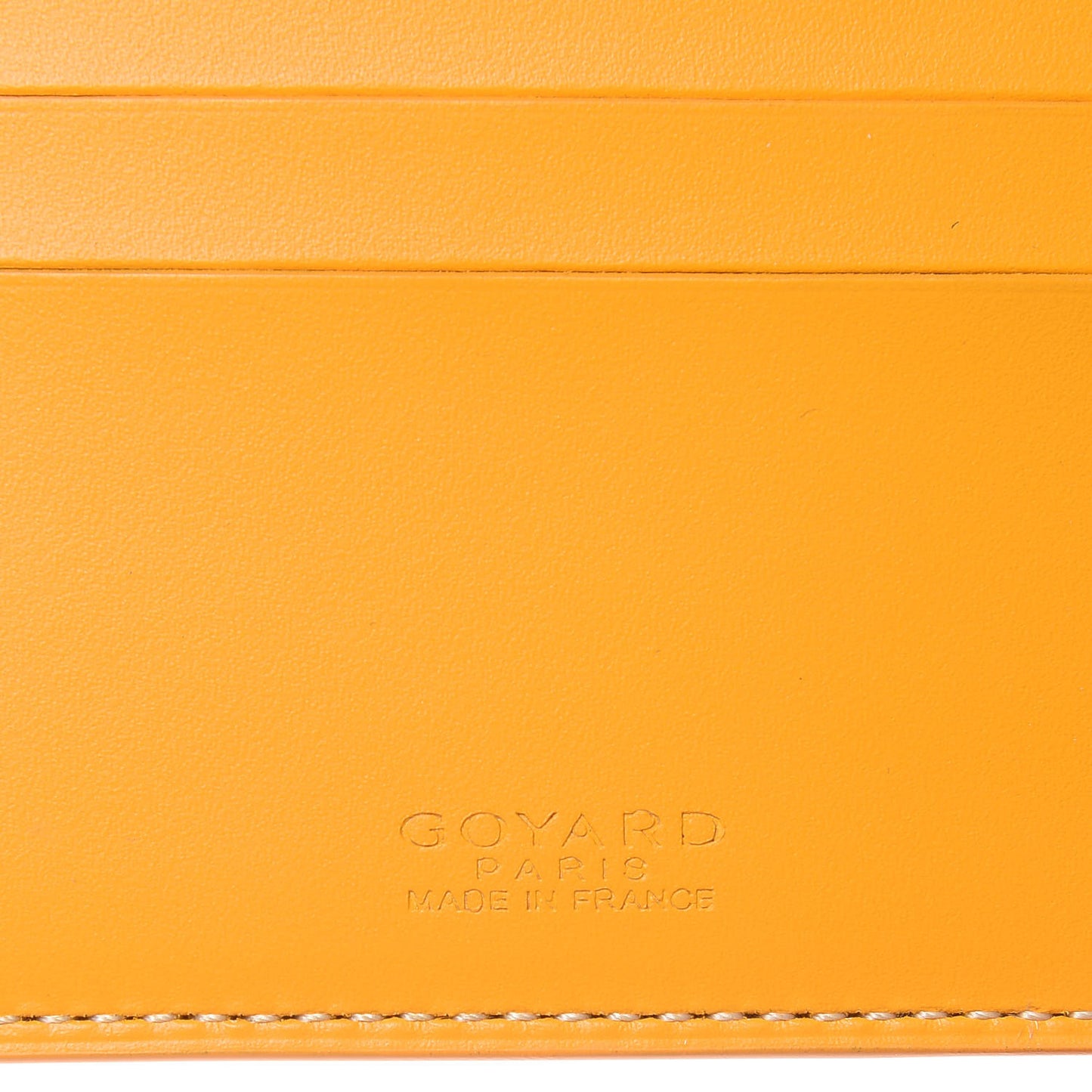 Goyardine Bi-Fold Victoire PM Wallet Yellow