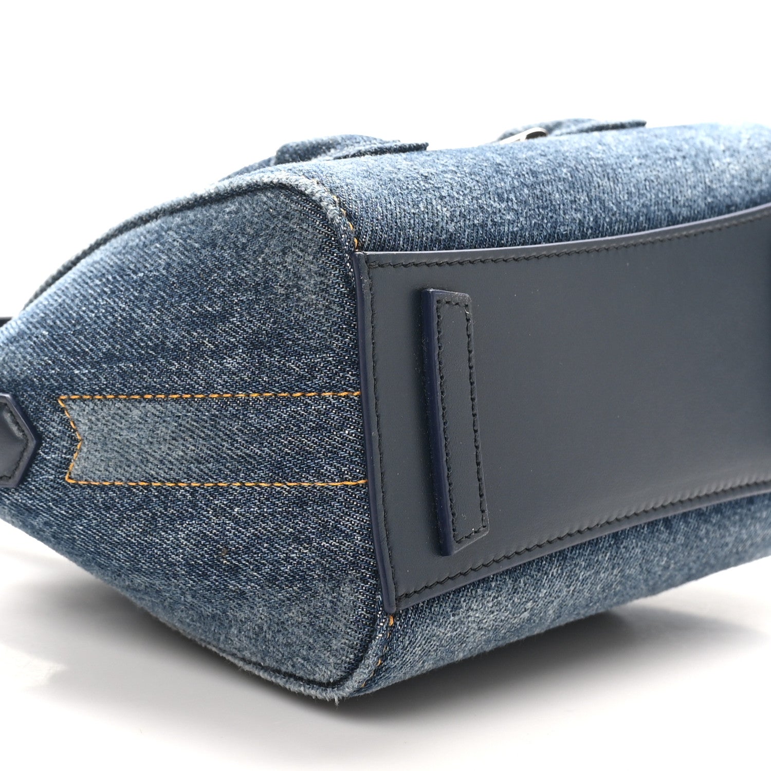 Givenchy Denim Mini Lock Antigona Shoulder Bag Blue 8 of 9