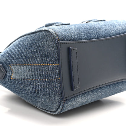 Givenchy Denim Mini Lock Antigona Shoulder Bag Blue 8 of 9