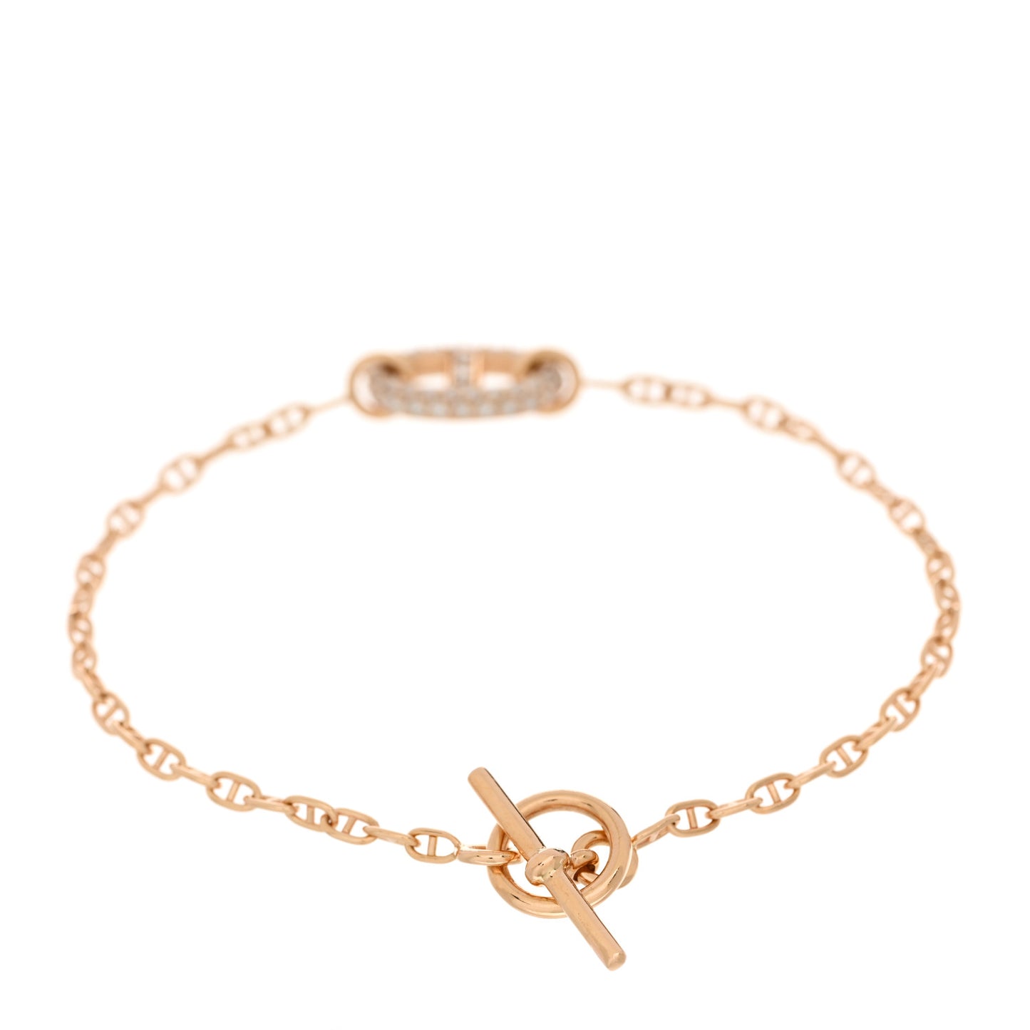 18K Rose Gold Diamond Farandole Bracelet SH