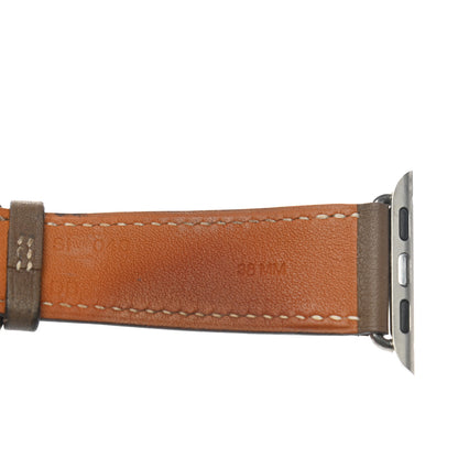 Hermes Swift 38mm Apple Watch Double Tour Band Etoupe 4 of 11
