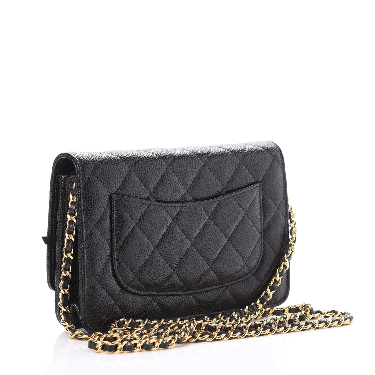 Chanel Caviar Quilted Wallet On Chain WOC Black 3 of 9