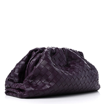 Bottega Veneta Nappa Maxi Intrecciato The Pouch Oversized Clutch Grape 4 of 9