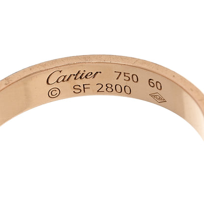 Cartier 18K Pink Gold 3.5mm LOVE Wedding Band Ring 60 9.25 4 of 5