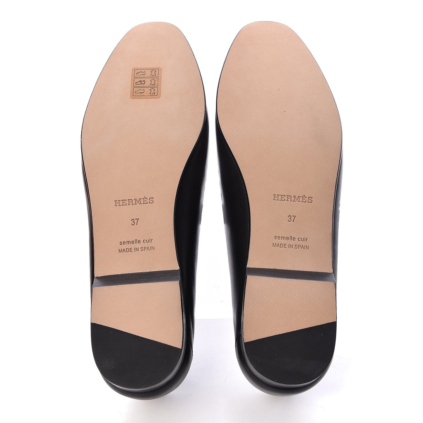 Calfskin Ovale Moccasin Loafers 37 Black