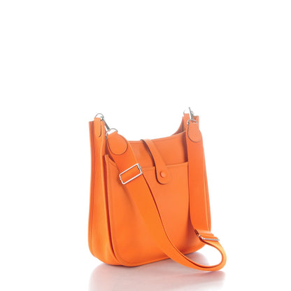 Hermes Taurillon Clemence Evelyne III GM Orange 3 of 7